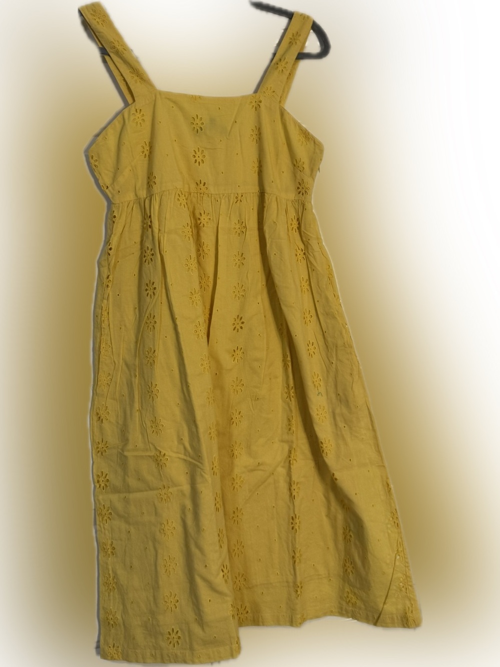 Jasmine K Sunflower Yellow Eyelet Sundress | NWT | Women’s Size Medium | Cotton